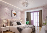 Романтичные светлые обои живущей комнаты звукоизоляционные для домашнего украшения, СГС уступчивого