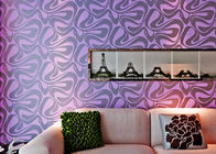Современное заволакивание стены, пурпурные геометрические съемные обои для комнаты постельных принадлежностей